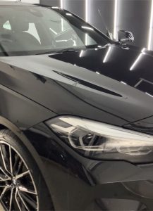 Black BMW 218i Ceramic Coated on the Gold Coast with FireBall Butterfly