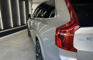 Silver Volvo XC90 Ceramic coated with FireBal Butterfly